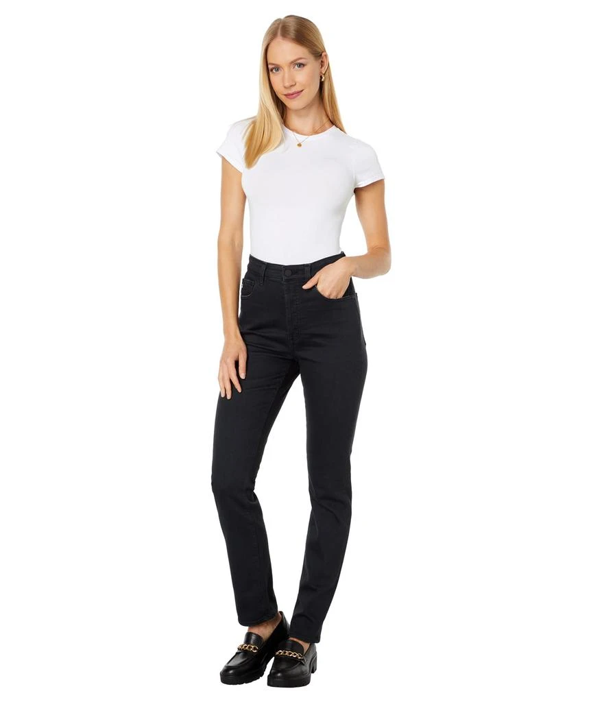 AG Jeans Alexxis Vintage High-Rise Slim Straight in 3 Years Sulfur Black 4