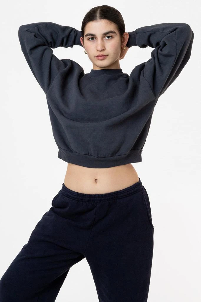 Los Angeles Apparel HF06 - Heavy Fleece Cropped Mock Neck Pullover (Garment Dye 2) 12