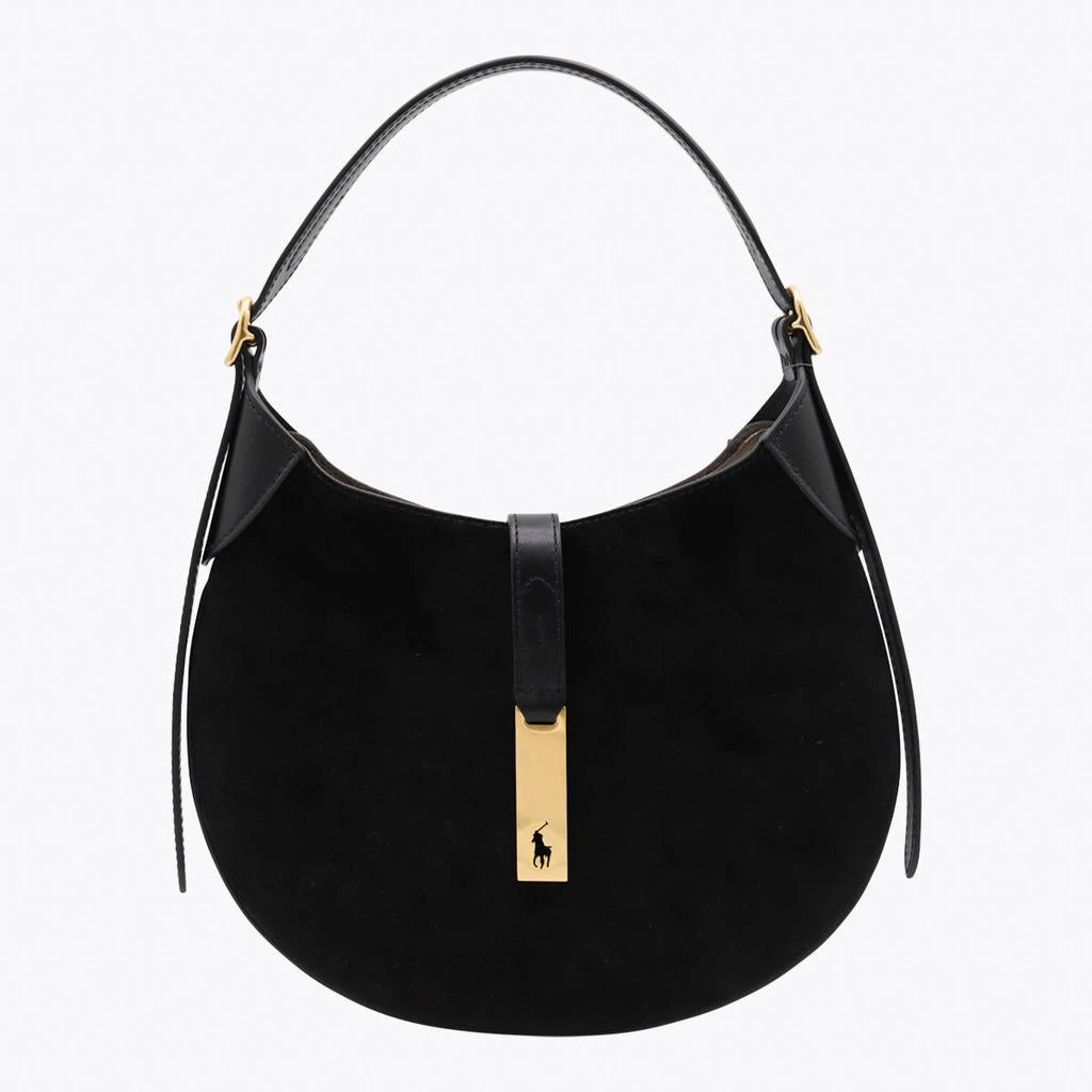 Ralph Lauren Polo Ralph Lauren Black Leather Shoulder Bag 1