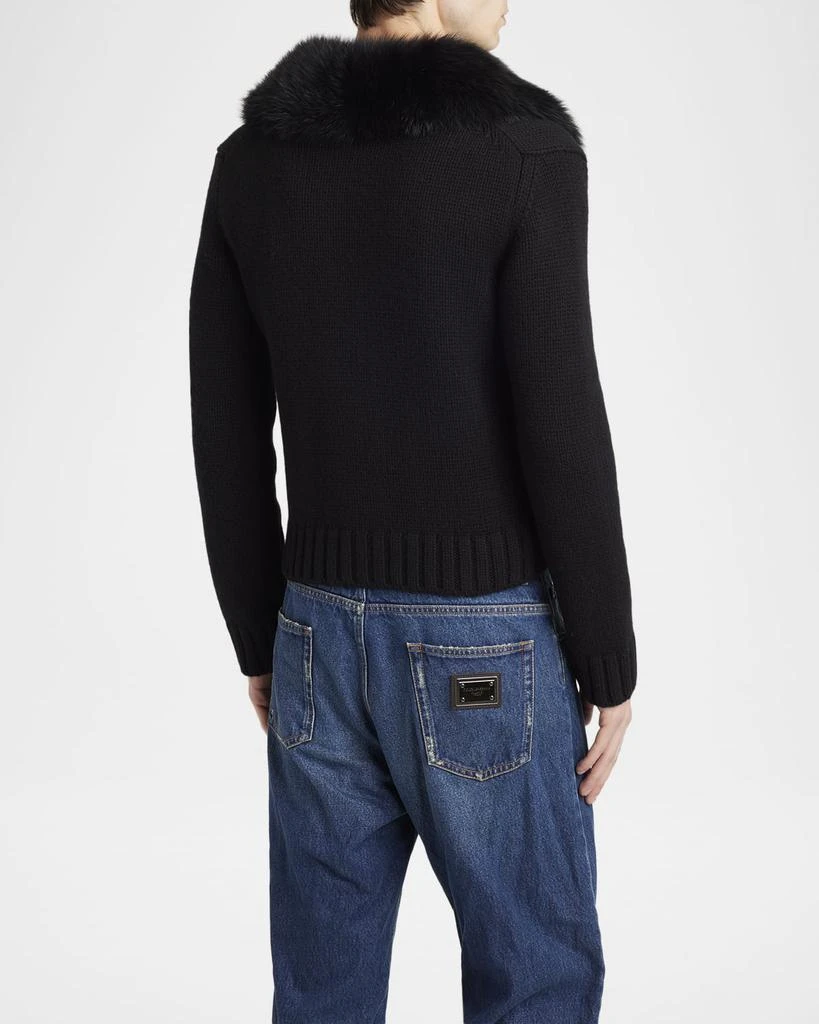 Dolce
Gabbana Men
s Shearling-Collar Wool Jacket 3