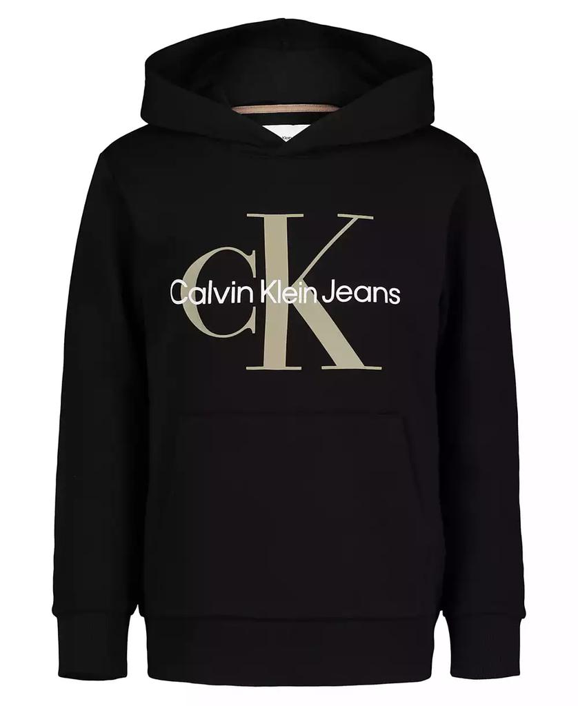 Calvin Klein Big Boys Old School Logo Pullover Soft Fleece Hoodie