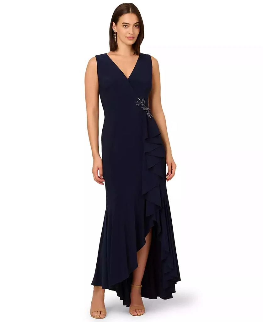 Adrianna Papell Women's Sleeveless Knit Mermaid Dress 3
