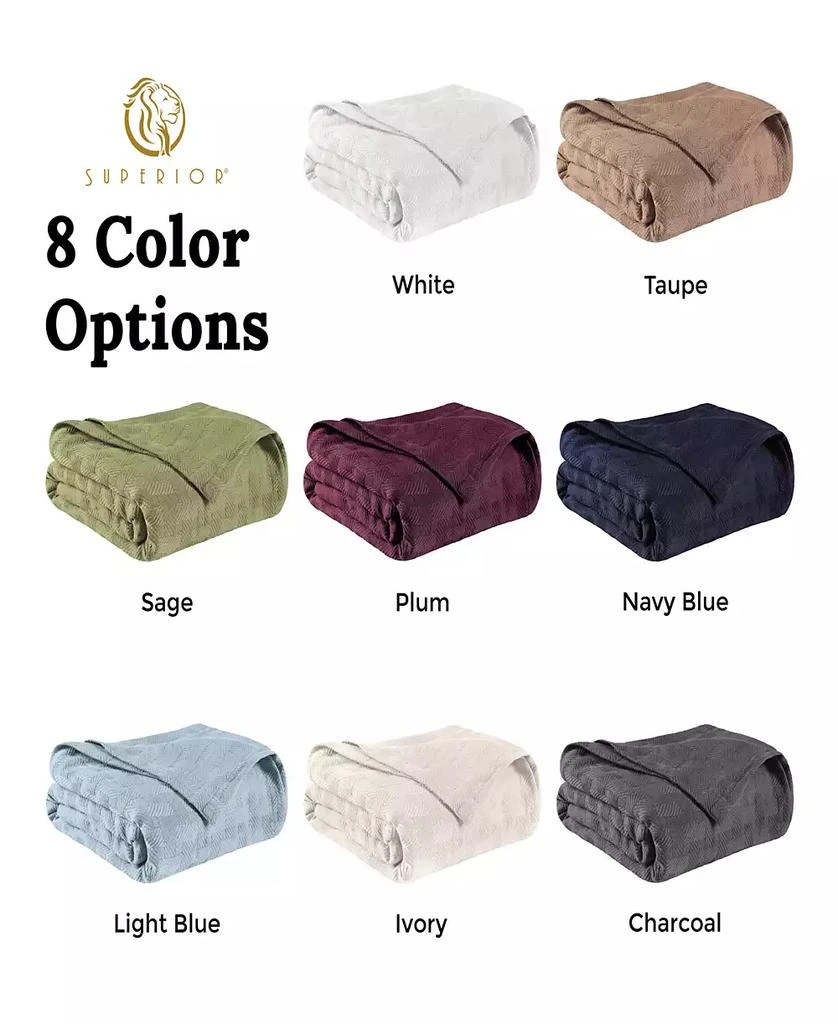 Superior Basket Weave All Season Cotton Blanket 6