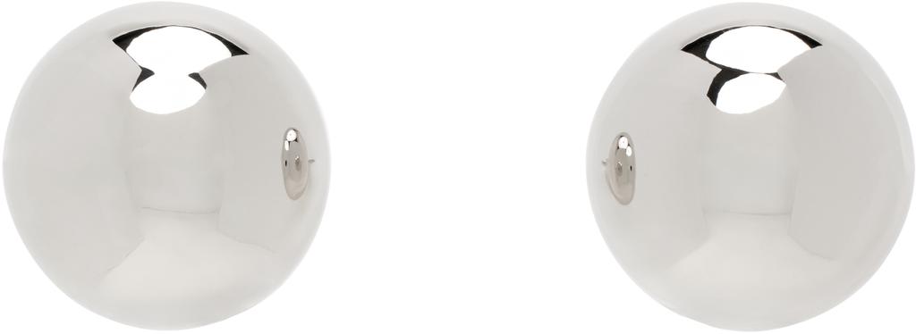 D'heygere Silver Ball Earrings