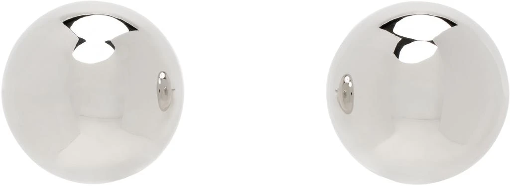 D'heygere Silver Ball Earrings 1