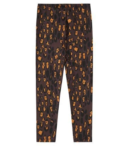 Mini Rodini Leopard cotton-blend leggings 4