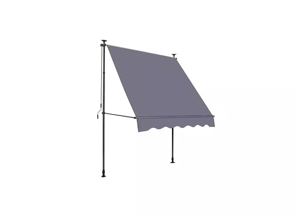 Slickblue Adjustable Non-Screw Outdoor Sun Shade Cover with UV Protection Patio Door and Window Canopy for Backyard