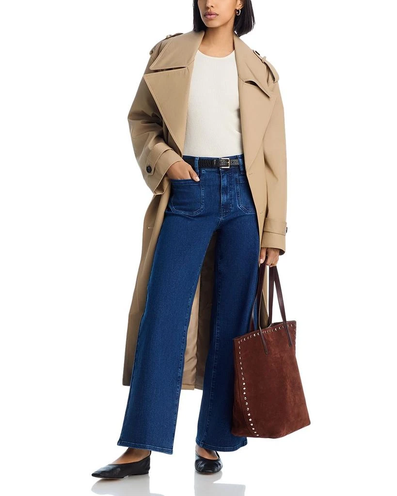 FRAME Le Slim Palazzo Modernist Pocket Jeans in Loner 2