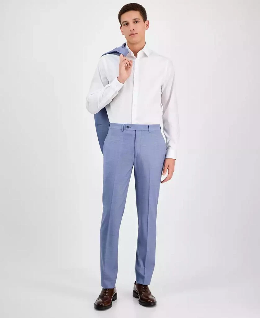 Calvin Klein Men's Slim-Fit Wool-Blend Stretch Suit Pants 1