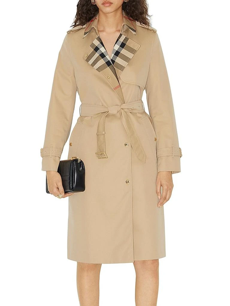 Burberry Sandridge Gabardine Cotton Trench Coat 3
