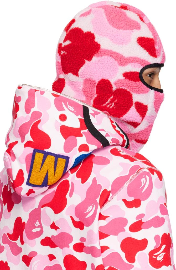 Bape Pink ABC Camo Boa Fleece Balaclava 3