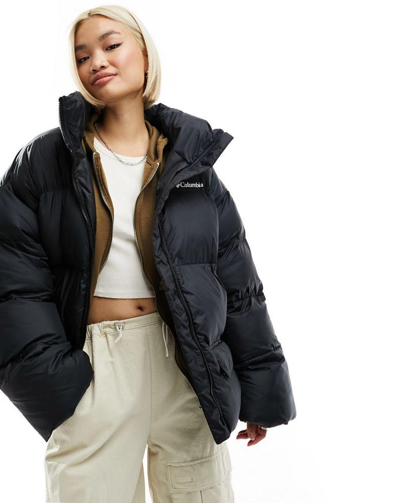 Columbia Puffect Surplus oversized puffer coat in black Exclusive