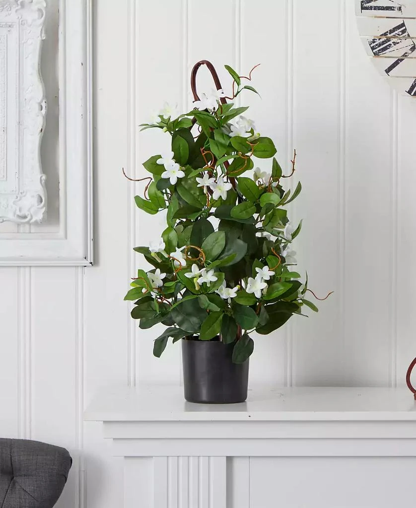 NEARLY NATURAL 24” Stephanotis Artificial Climbing Plant 4