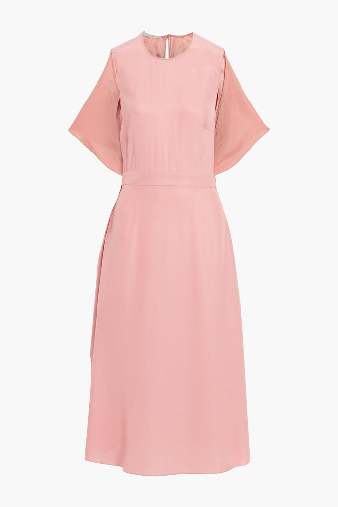 Stella McCartney Rosa cape-effect draped silk-satin midi dress