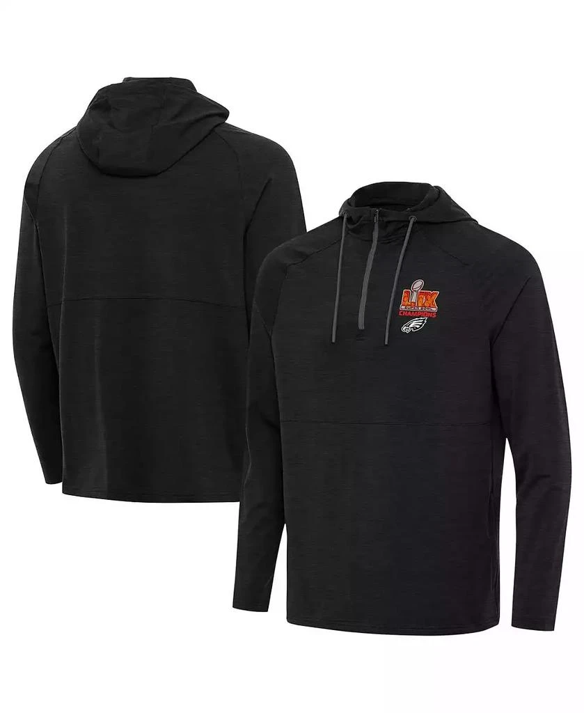 Antigua Men's Heather Black Philadelphia Eagles Super Bowl LIX