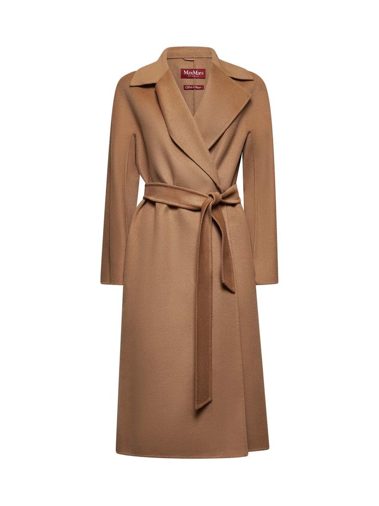 Max Mara Elisa Long Wool Coat in Camel - Coats - Compare