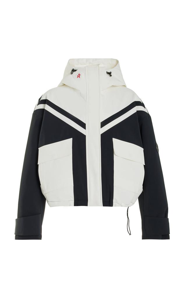 Perfect Moment Perfect Moment - Calea Hooded Short Ski Jacket - Black/white - L - Moda Operandi