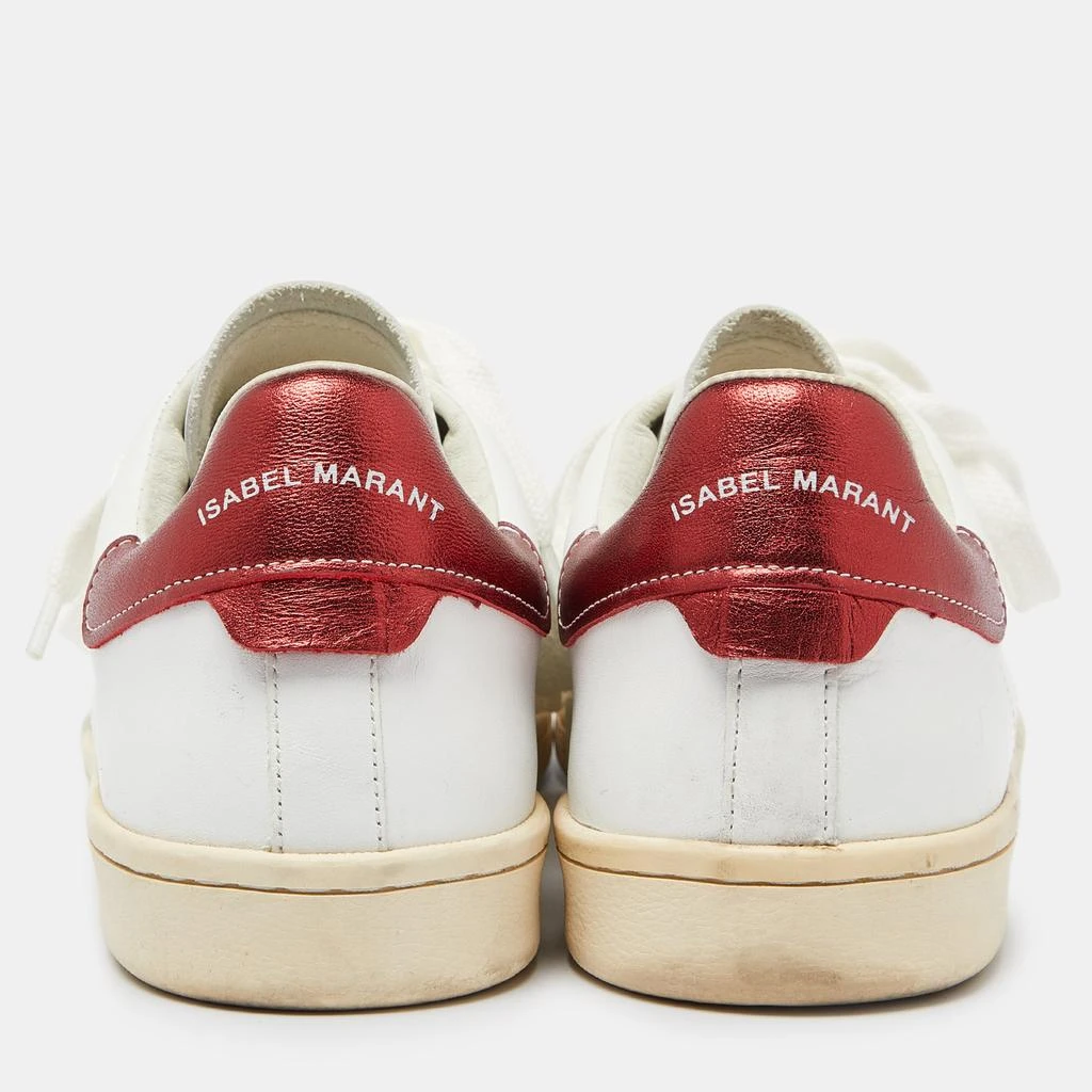 Isabel Marant Isabel Marant White Leather Etoile Bart Low-Top Sneakers Size 39 5