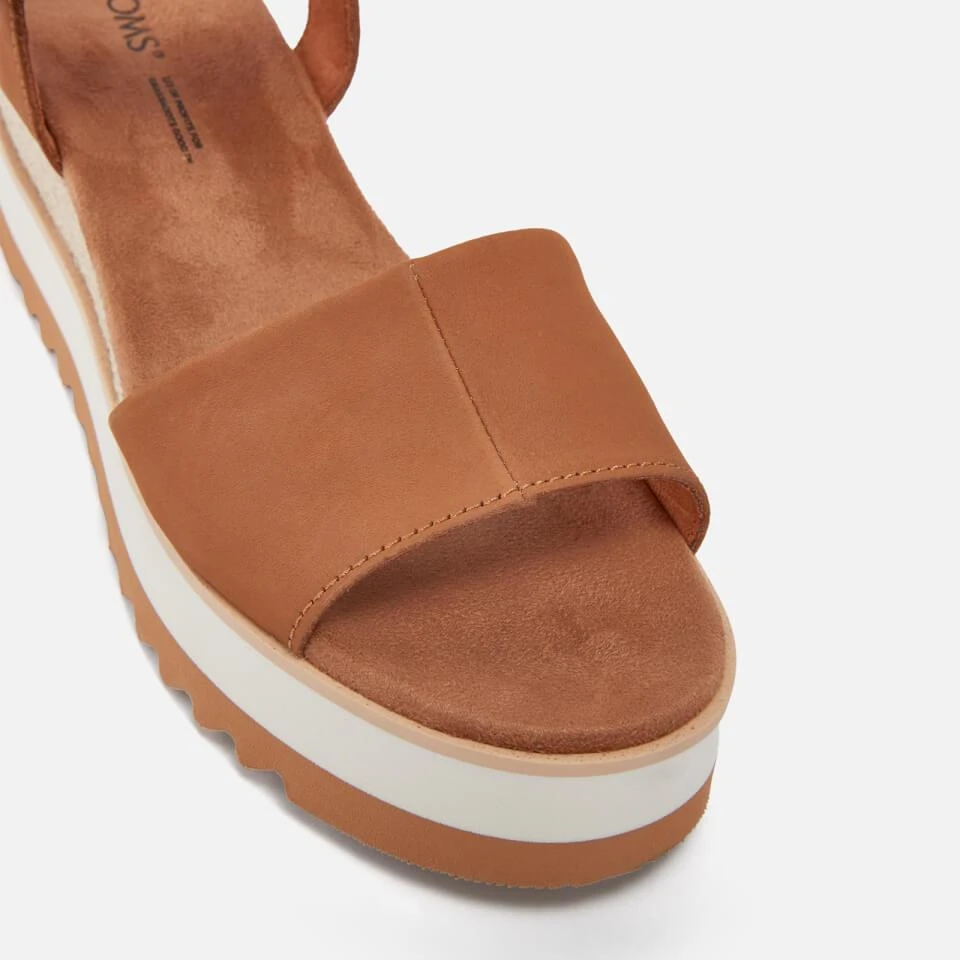 TOMS TOMS WOMEN'S DIANA SUEDE FLATFORM SANDALS 3