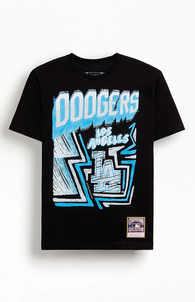 Mitchell & Ness Sidewalk Sketch Los Angeles Dodgers T-Shirt 1