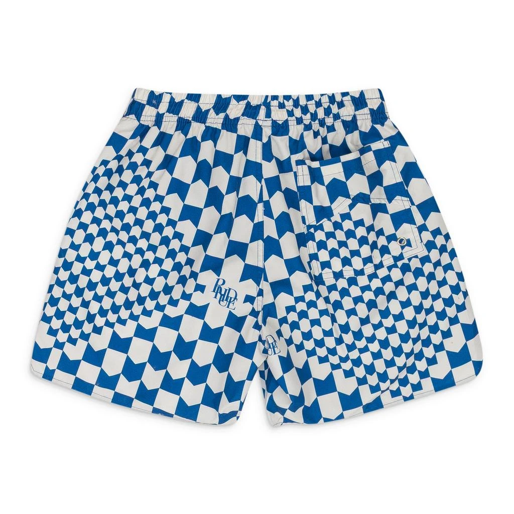 Rhude WHITE/BROWN CHEVRON SWIM TRUNKS 2