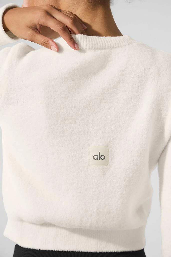 Alo Snuggle Up Sweater Cropped Cardigan - Ivory 5
