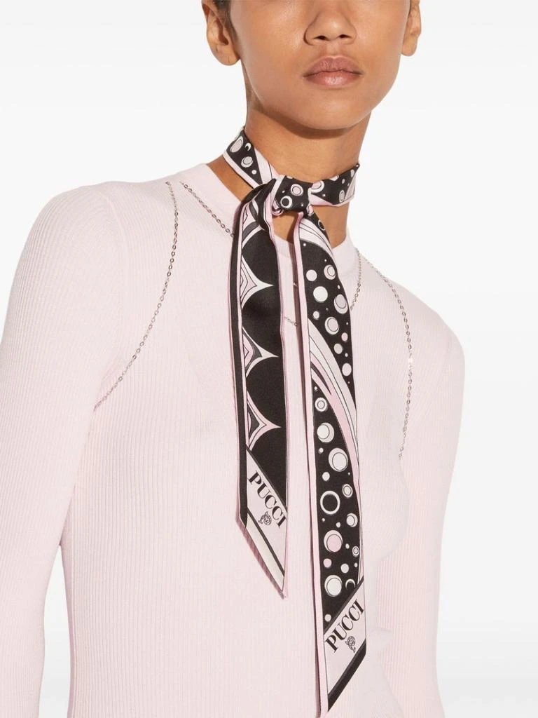 EMILIO PUCCI FOUNTAINS-PRINT SILK-TWILL SCARF 2