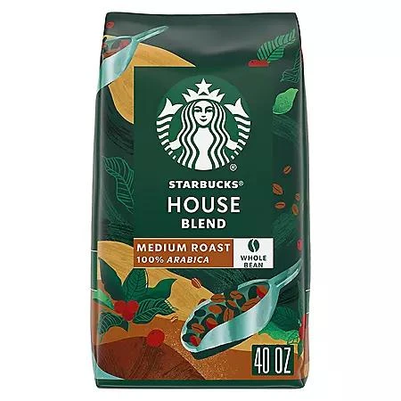 Starbucks Starbucks House Blend Whole Bean Coffee, 40 oz. 1