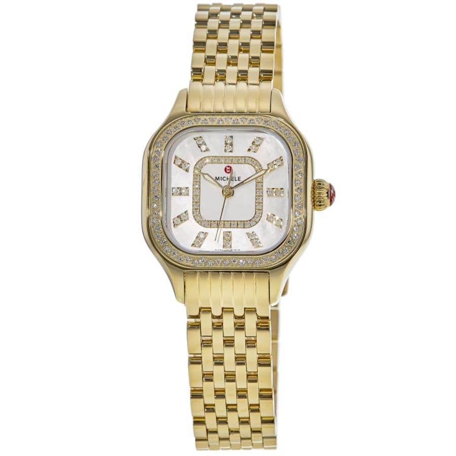 Michele Meggie Diamond Gold Stainless Steel Women's Watch MWW33B000003