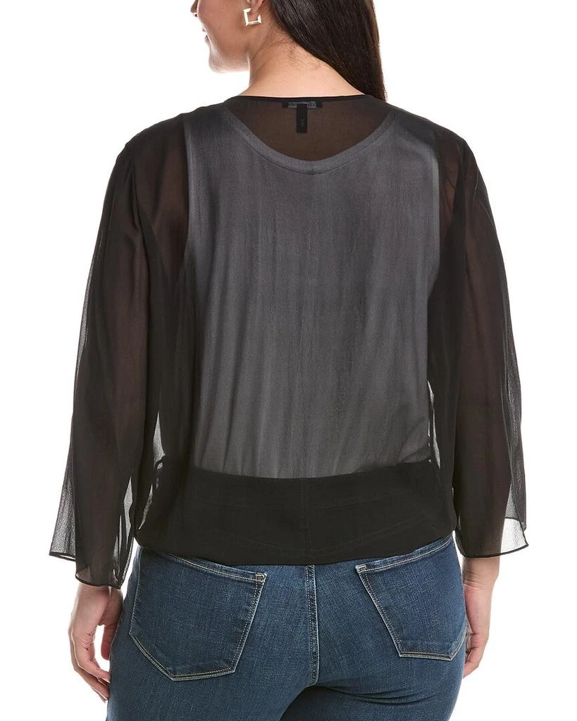 Eileen Fisher EILEEN FISHER Plus Silk Wrap Jacket 2