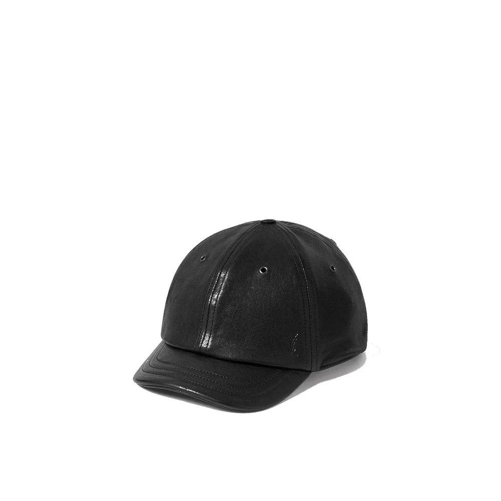 Saint Laurent Cassandre Leather Cap - NWT Saint Laurent Cassandre Leather Cap – On Sale Now with Up to  main image 2