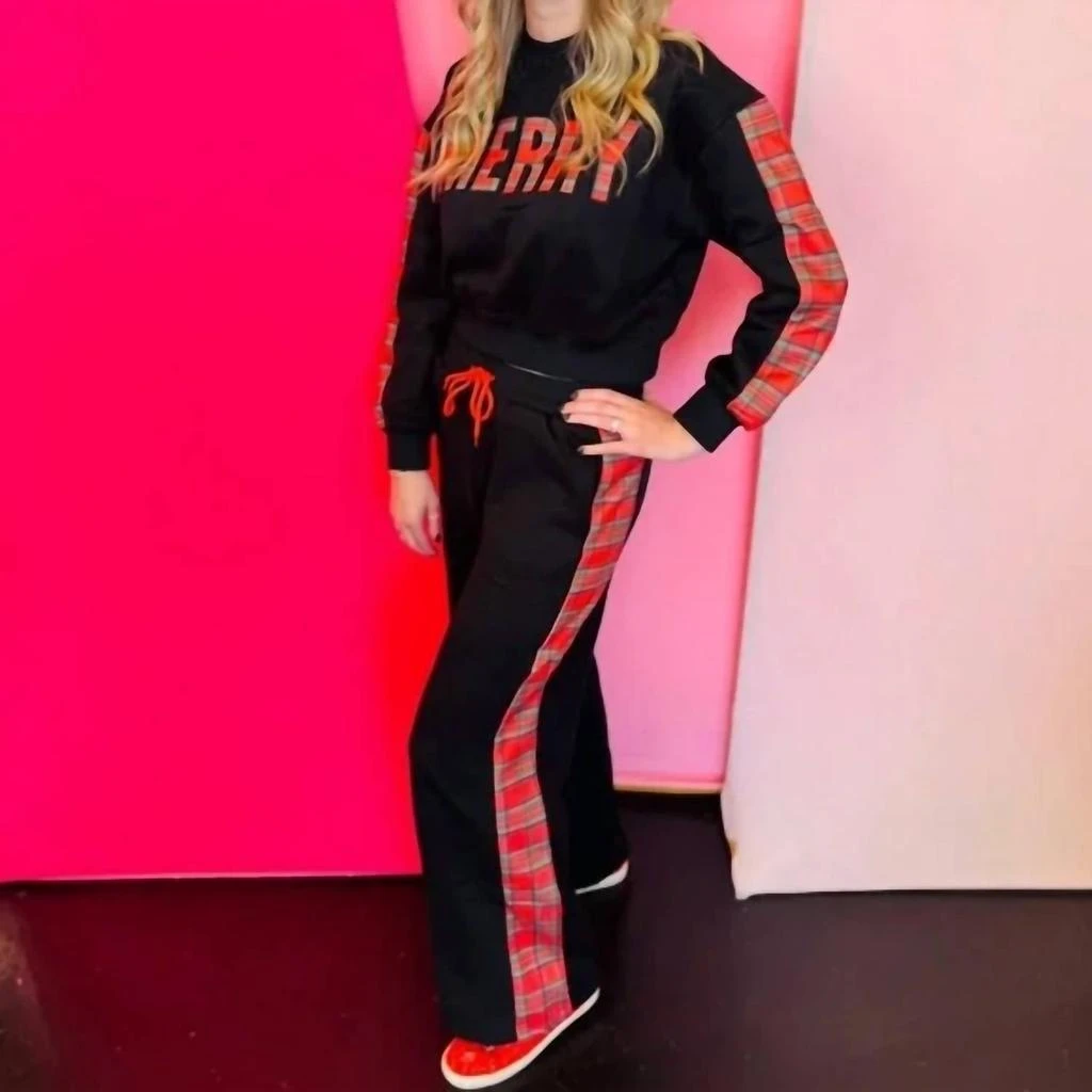 BLAKELEY Blakeley - Merry Plaid Pant Set