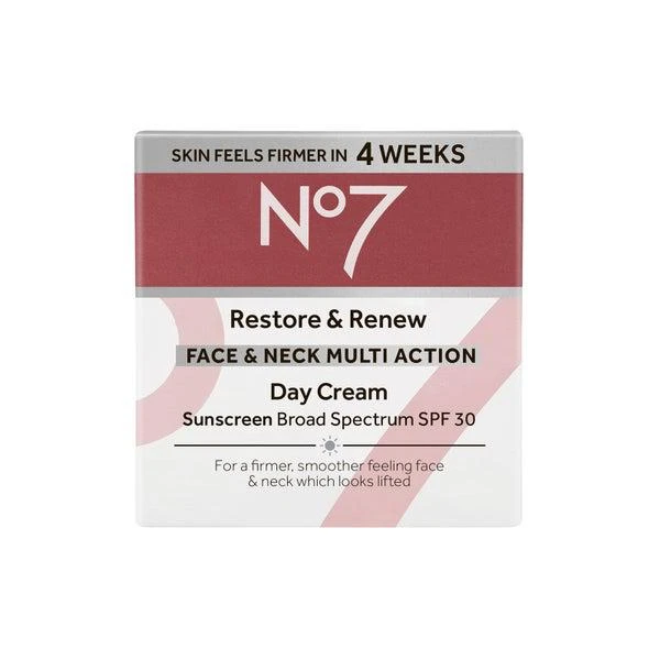 No7 Restore & Renew Multi Action Face & Neck Day Cream SPF 30 5