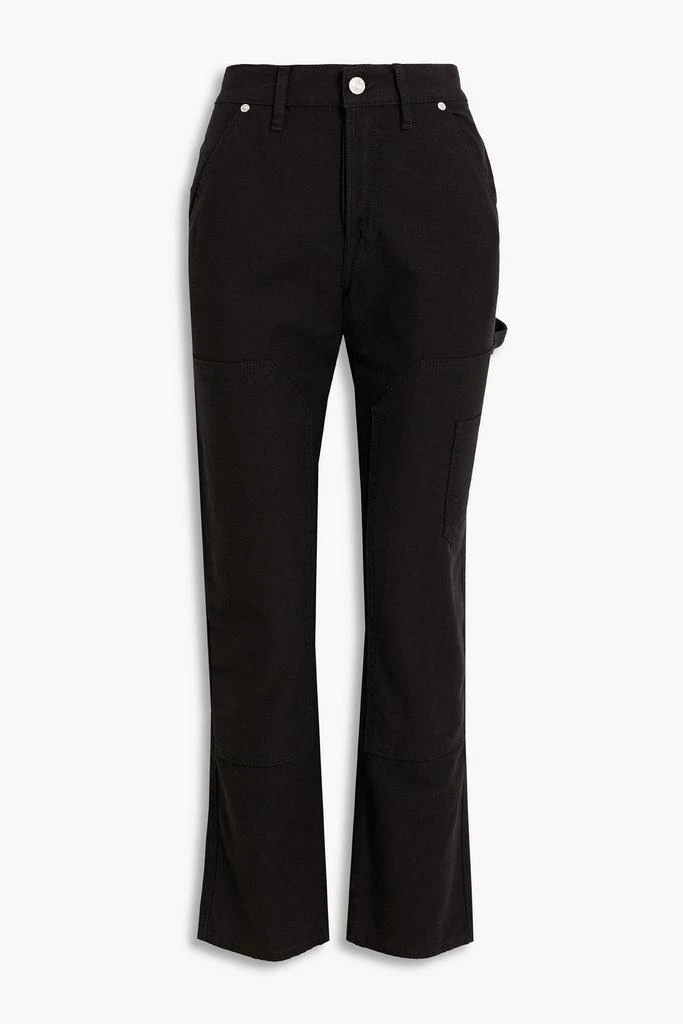 FRAME Le Slouch cotton-canvas straight-leg pants 1