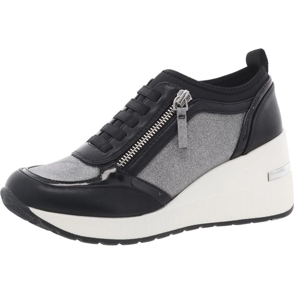 Kenneth Cole Fiona Womens Glitter Faux Leather Casual And Fashion Sneakers 3