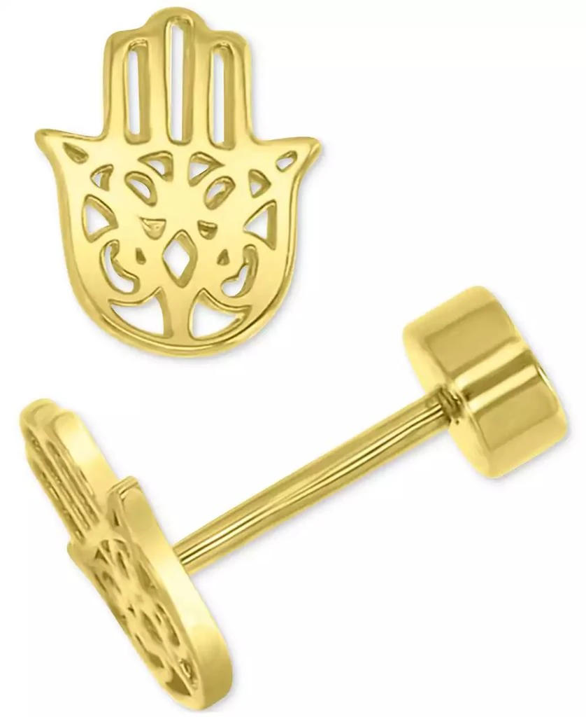 Macy's Earrings in 14k Yellow Gold over Sterling Silver 2