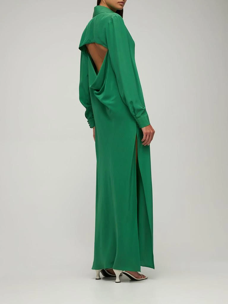 Costarellos Silk Crepe Kaftan Dress 2
