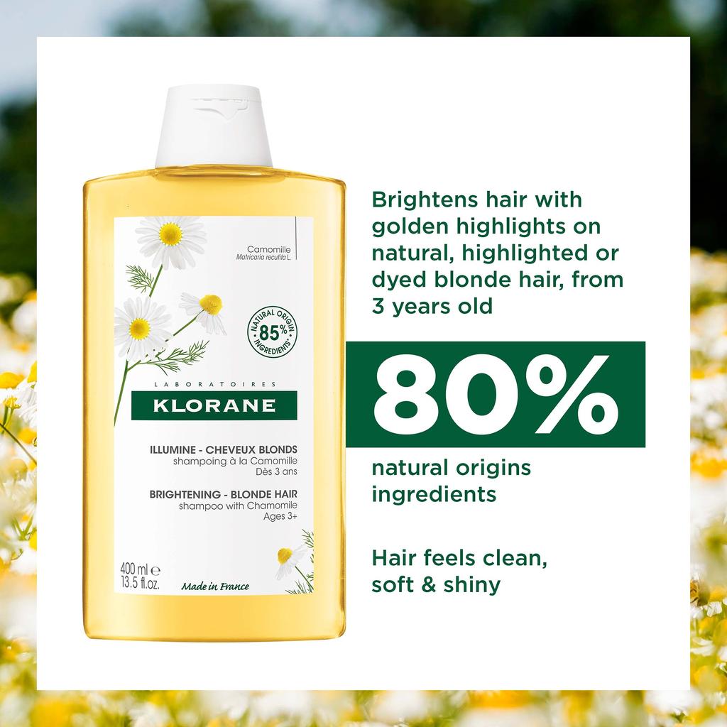 KLORANE KLORANE Brightening Shampoo with Chamomile for Blonde Hair 400ml