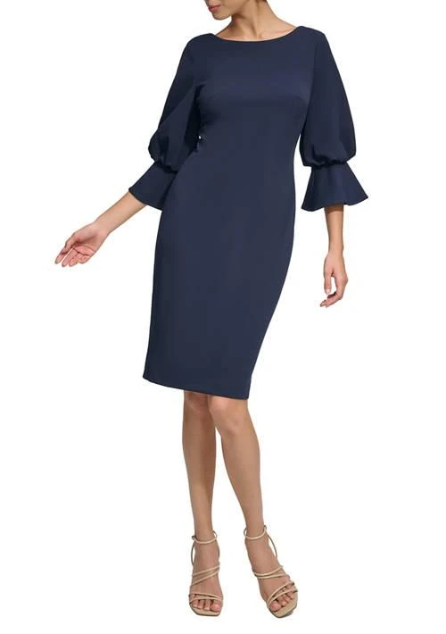 knee length dresses for ladies Ronja Embellished Plunge Mini Dress in Almond main image 1