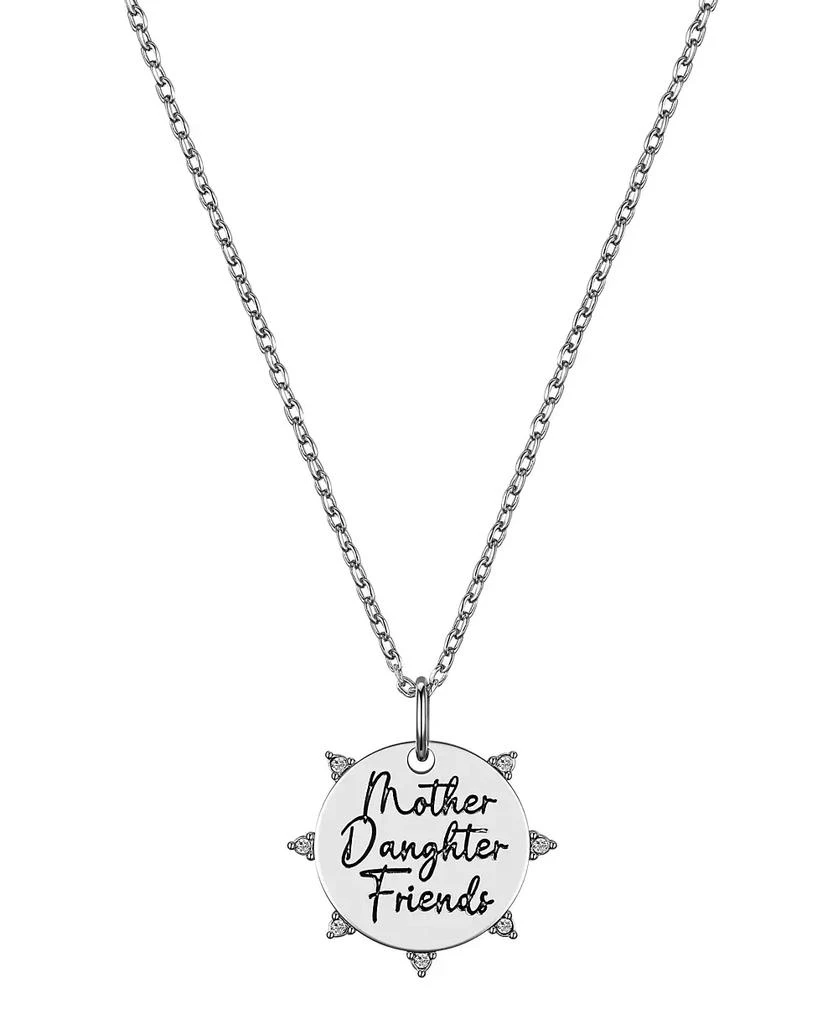 Unwritten Red Crystal Mother Daughter Friends Pendant Necklace 1