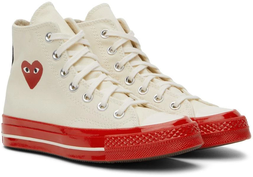 Comme des Garcons Off-White Converse Edition Chuck 70 High-Top Sneakers 4