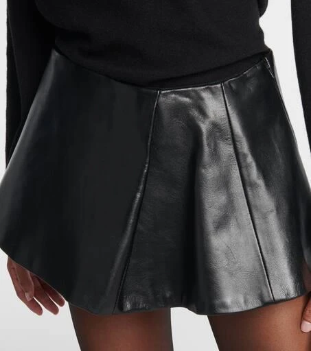 Khaite Ralfa leather miniskirt 5
