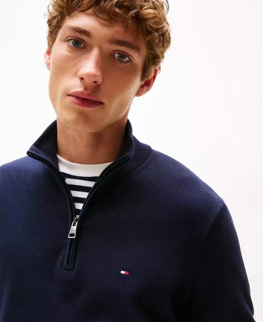 Tommy Hilfiger Men's Essential Quarter-Zip Pullover Knit Sweater 3