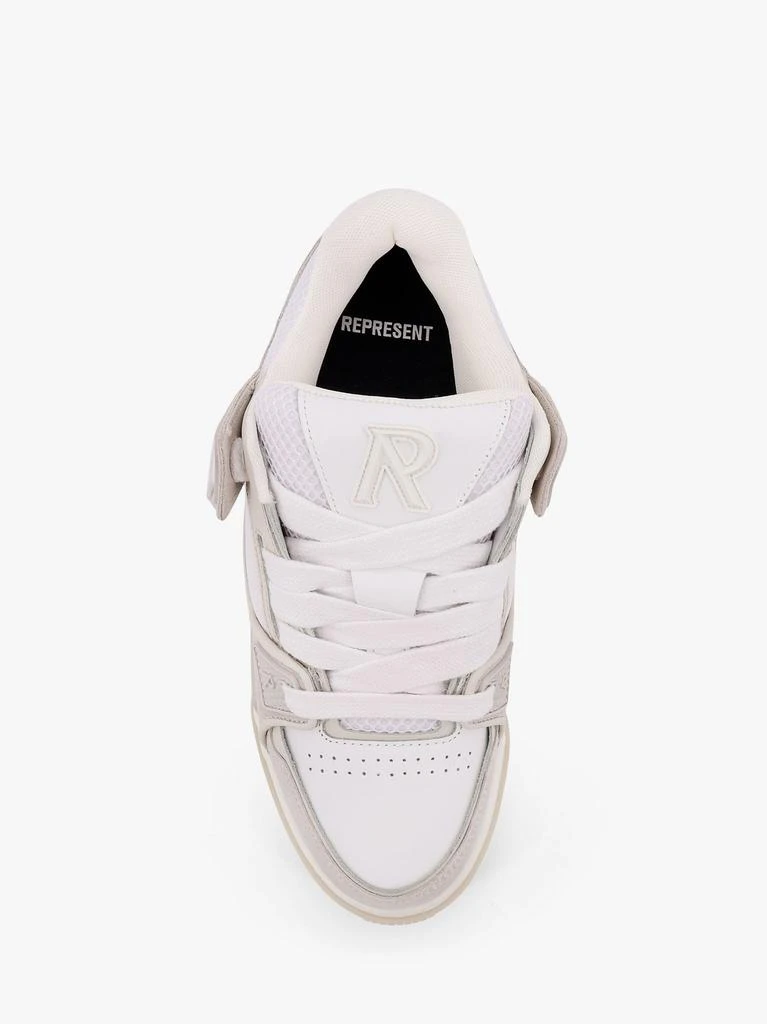 Represent Studio mesh and suede low-top sneakers 4