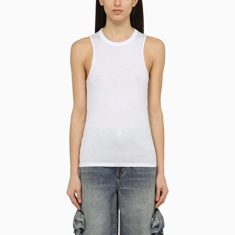 Calvin Klein White tank top with braided back 1