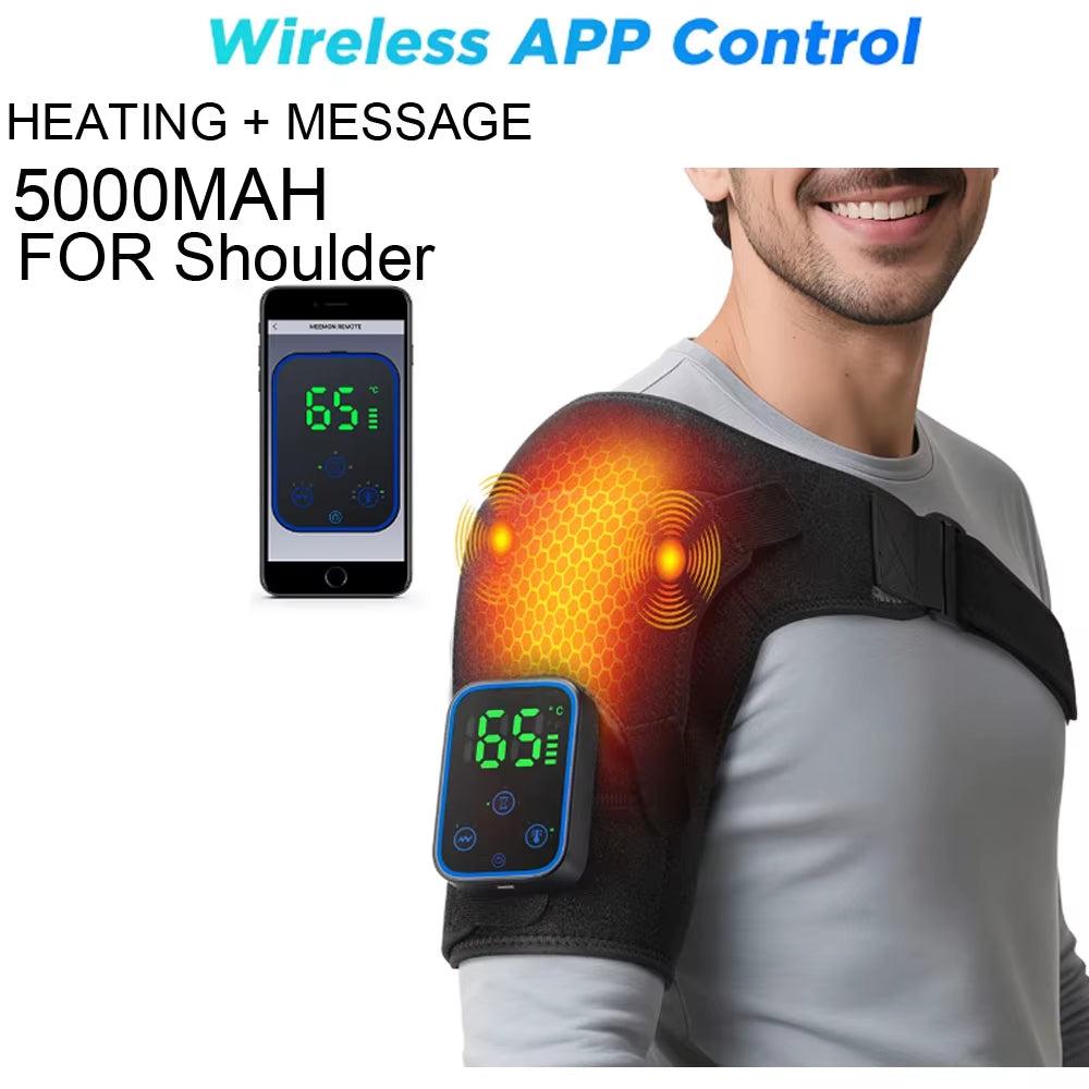 ERUULE Electric ShoulderMassager with Heating and Vibration Therapy Support Belt