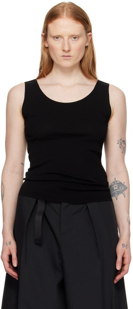 Pleats Please Black A-Poc Tank Top