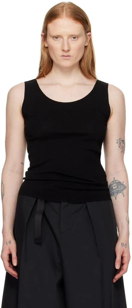 Pleats Please Black A-Poc Tank Top 1