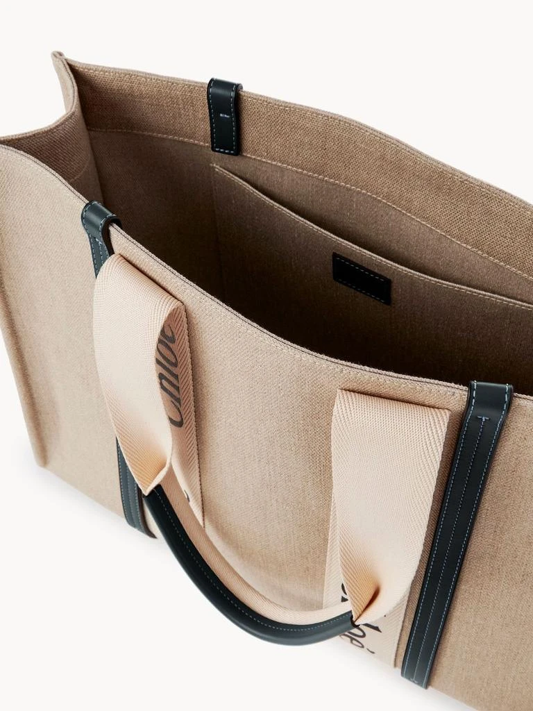 Chloé WOODY LARGE CANVAS TOTE 5
