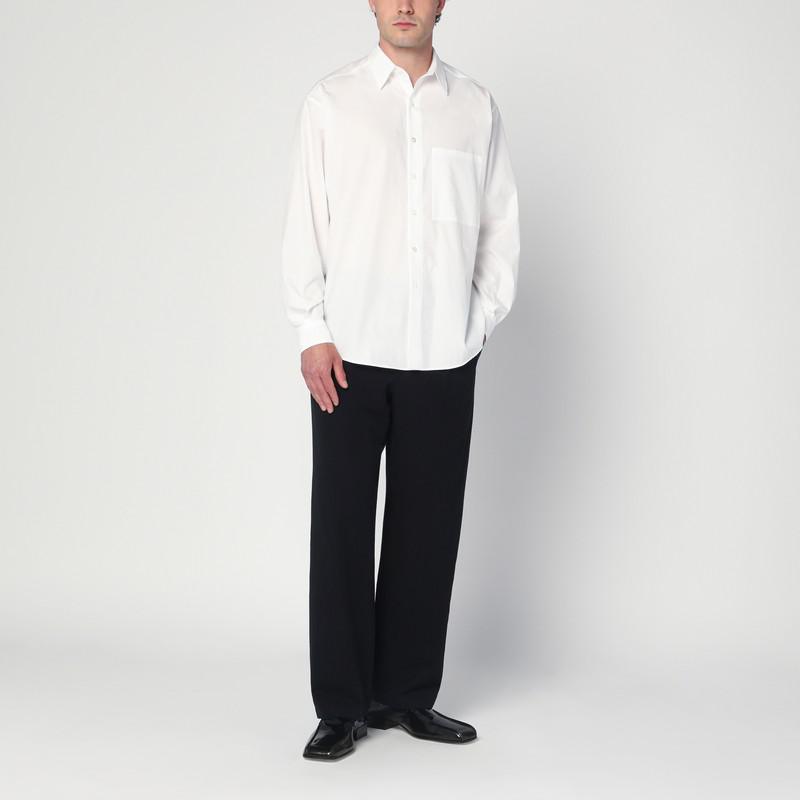 AURALEE Black trousers in cotton and wool